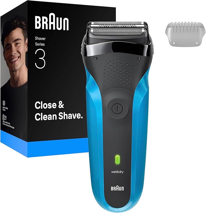 Braun Serie 3 Rasoio Elettrico in offerta su Amazon: sconto del 41% sul best seller per la rasatura maschile