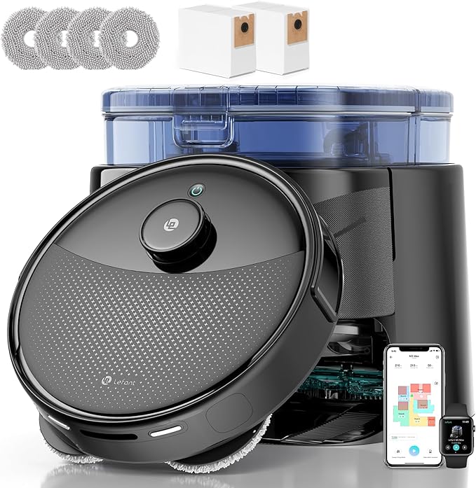 LEFANT M3 Max Robot Aspirapolvere Lavapavimenti con sconto del 72%: navigazione laser, autosvuotamento e lavaggio con acqua calda a un prezzo incredibile