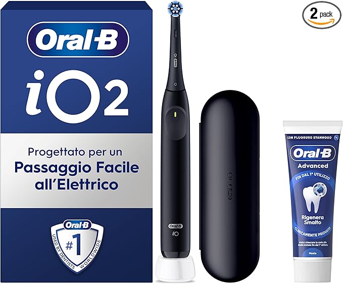 Oral-B iO 2 Spazzolino Elettrico con sconto del 55%: il kit completo per la cura dentale a prezzo imperdibile