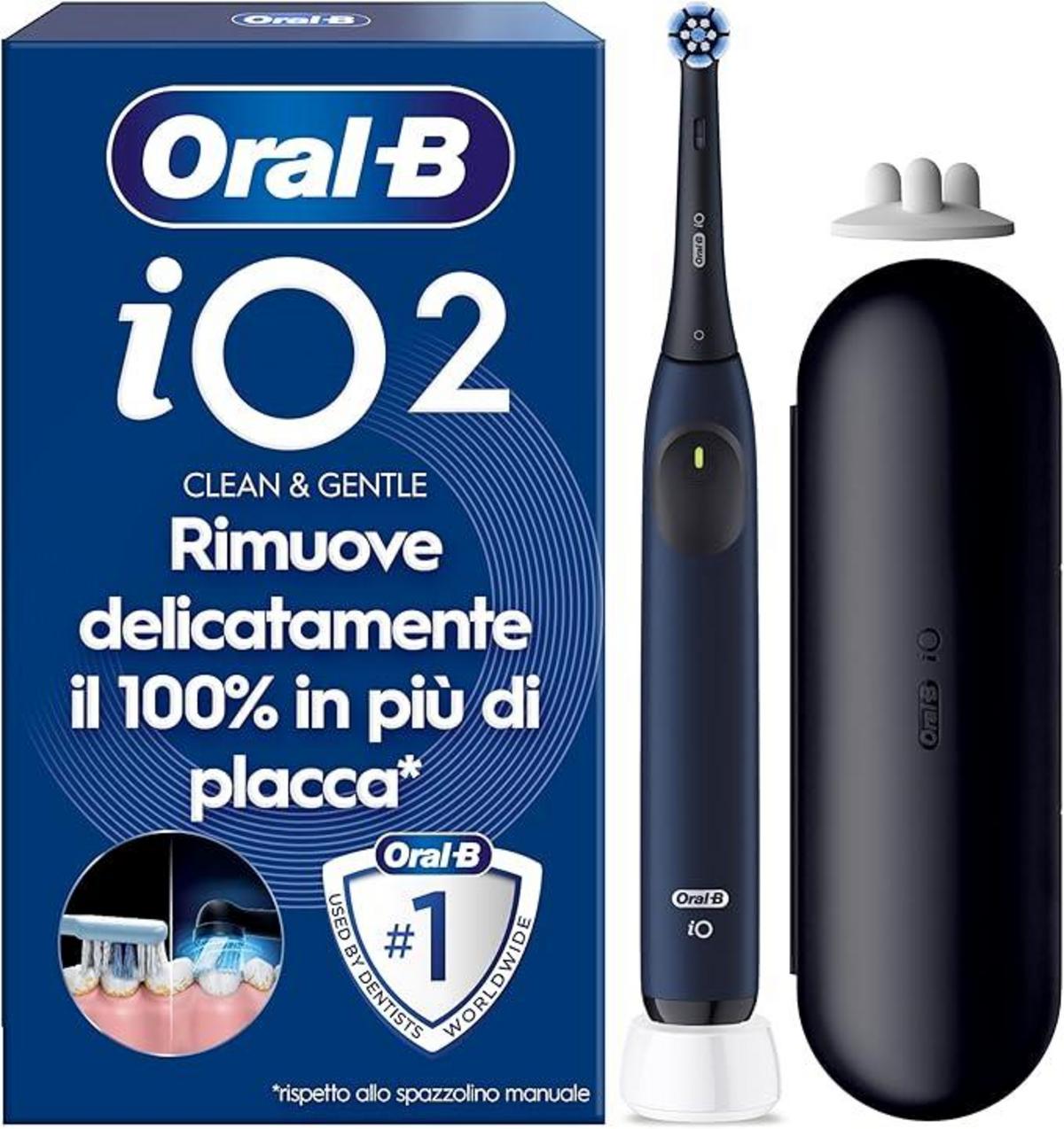 Oral-B iO 2 Spazzolino Elettrico con custodia da viaggio scontato del 50%: l’offerta del giorno su Amazon