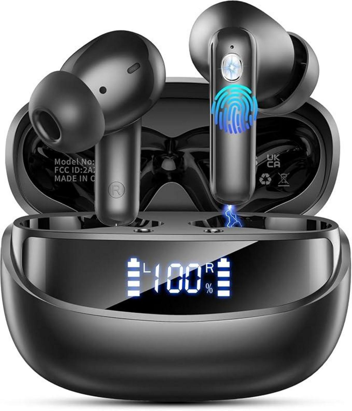 Cuffie Bluetooth 5.4 con cancellazione del rumore ENC e 50 ore di autonomia: oggi sconto del 72% su Amazon